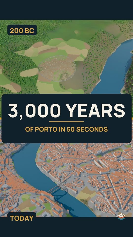 Short: 3,000 years of Porto in 50 seconds